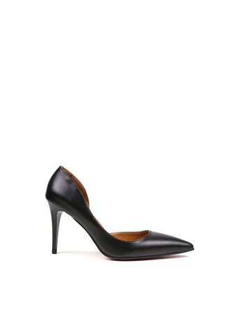 REBETA Deri Kadın Stiletto Siyah