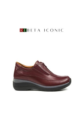 REBETA Deri Kadın Yüksek Tabanlı Bordo Ayakkabı