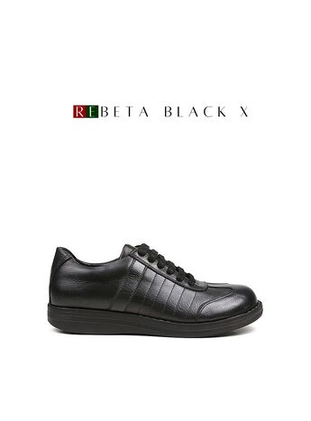 REBETA Deri Kadın Ayakkabı Siyah
