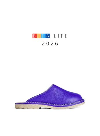 BETA Life Kadın Mor Kürklü Terlik