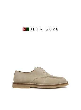 REBETA Deri Erkek Bej Süet Ayakkabı