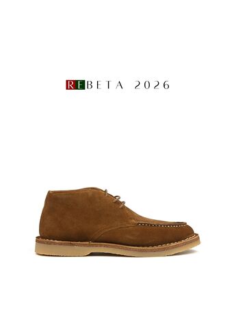 REBETA Deri Erkek Bağcıklı Taba Süet Bot