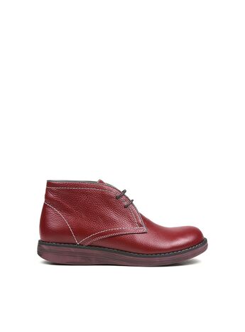 REBETA Deri Kadın Bordo Bot