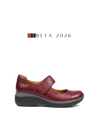 REBETA Deri Kadın Yüksek Tabanlı Bordo Ayakkabı