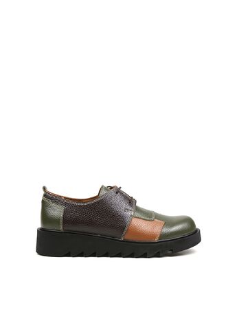 REBETA Deri Kadın Ayakkabı Kahve Kombin