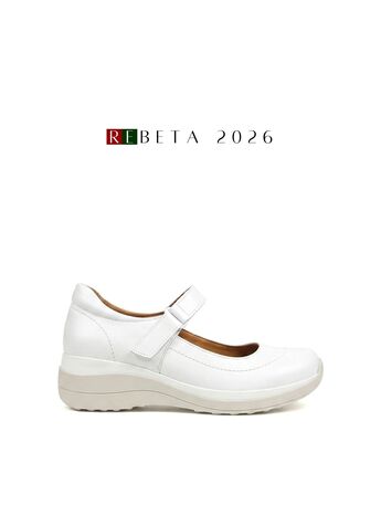 REBETA Deri Kadın Yüksek Tabanlı Beyaz Ayakkabı