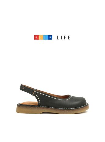 BETA Life Kadın Deri Siyah Sandalet
