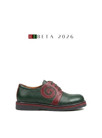 REBETA Deri Kadın Bordo Kombin Ayakkabı