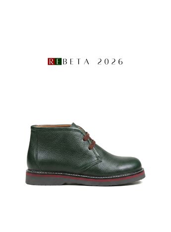 REBETA Deri Kadın Yeşil Bot