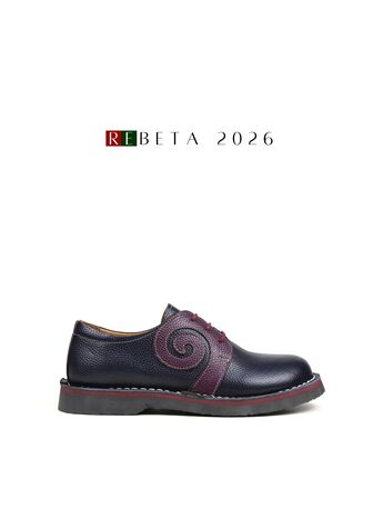 REBETA Deri Kadın Mor Kombin Ayakkabı