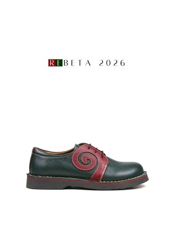 REBETA Deri Kadın Bordo Kombin Ayakkabı