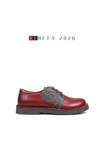 REBETA Deri Kadın Yeşil Kombin Ayakkabı