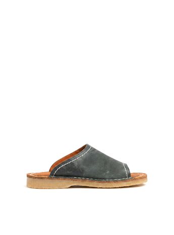 BETA Life Kadın Deri Önü Açık Yeşil Terlik