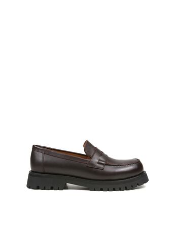 REBETA Deri Kadın Kauçuk Tabanlı Bordo Loafer Ayakkabı