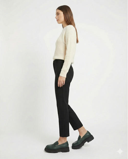 REBETA Deri Kadın Yeşil Ayakkabı