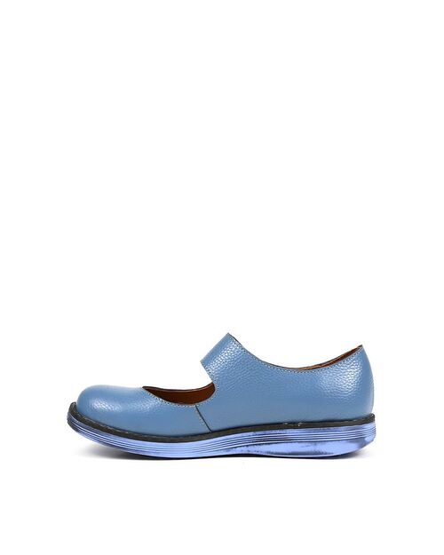 REBETA Deri Kadın Ayakkabı Mavi
