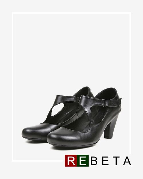 REBETA Deri Kadın Ayakkabı Siyah