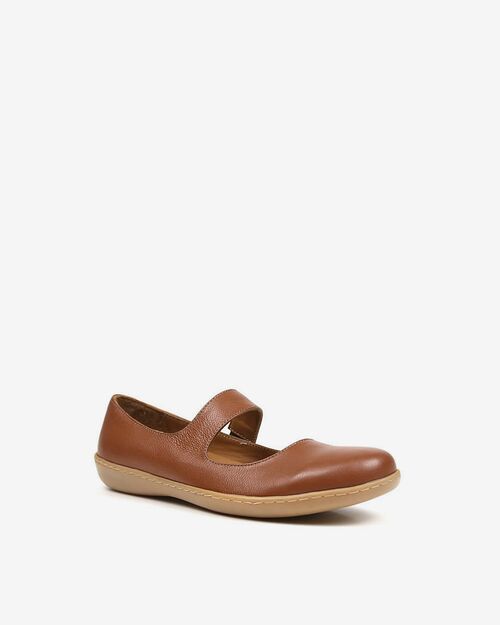 REBETA Deri Kadın Babet Taba REBETA Deri Kadın Babet Taba