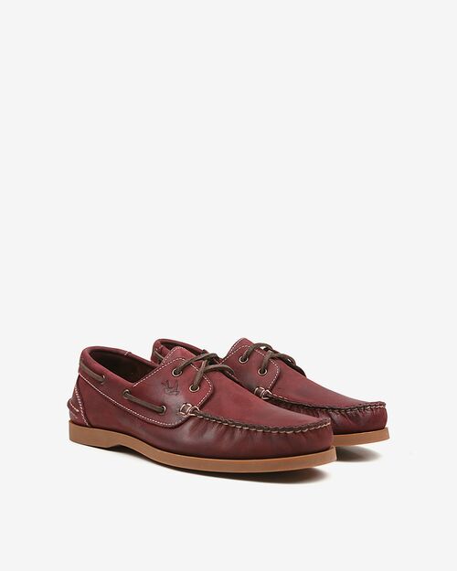 SALURO Deri Erkek Ayakkabı Bordo