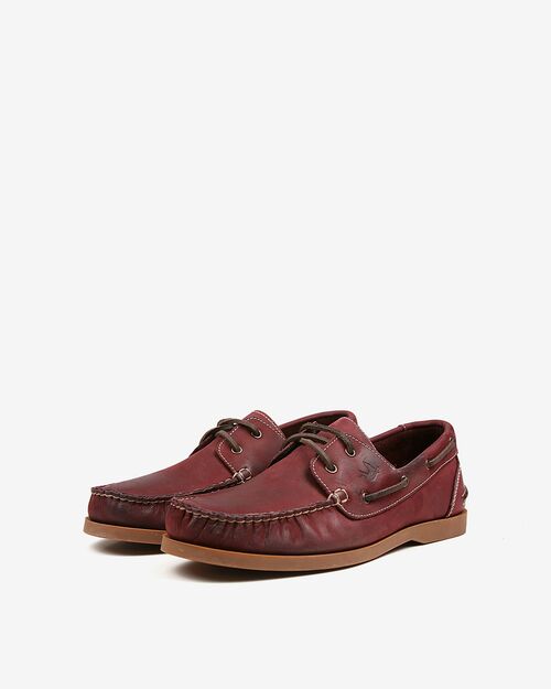 SALURO Deri Erkek Ayakkabı Bordo