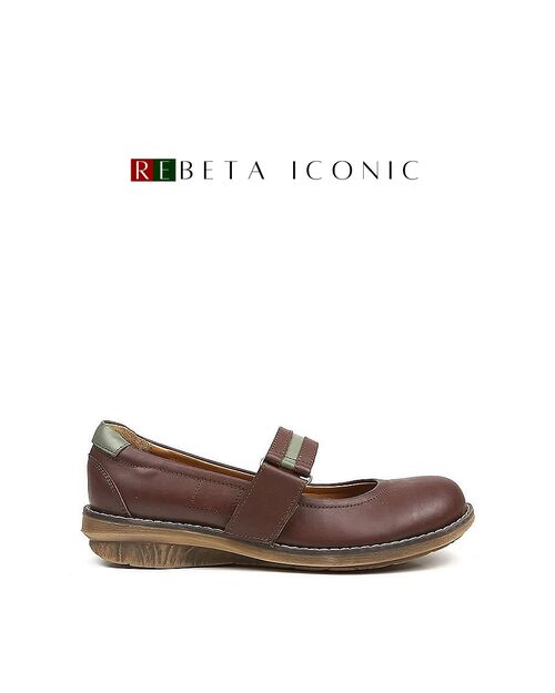 REBETA Deri Kadın Ayakkabı Kahve Kombin