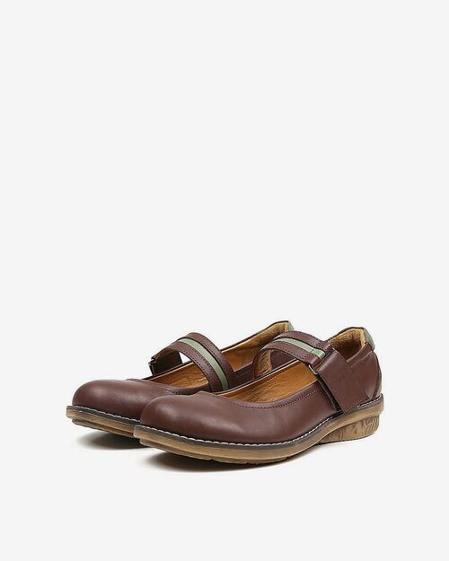 REBETA Deri Kadın Ayakkabı Kahve Kombin