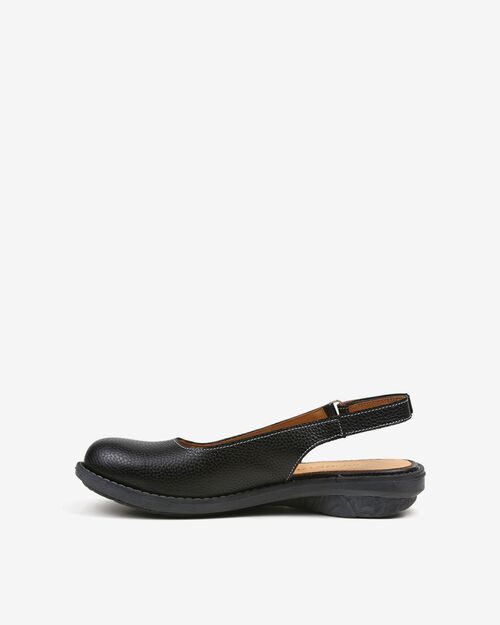 REBETA Deri Kadın Sandalet Siyah