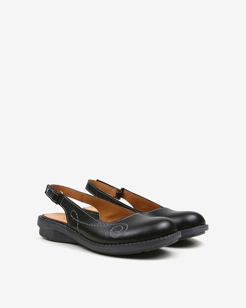 REBETA Deri Kadın Sandalet Siyah