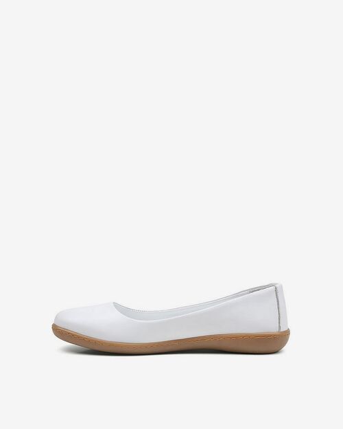 REBETA Deri Kadın Babet Beyaz