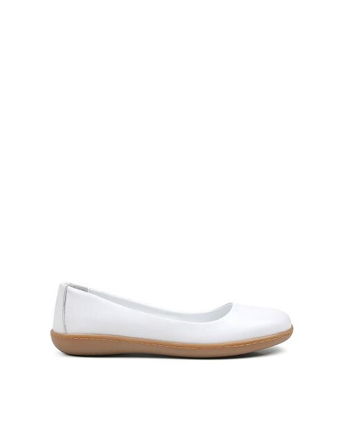 REBETA Deri Kadın Babet Beyaz