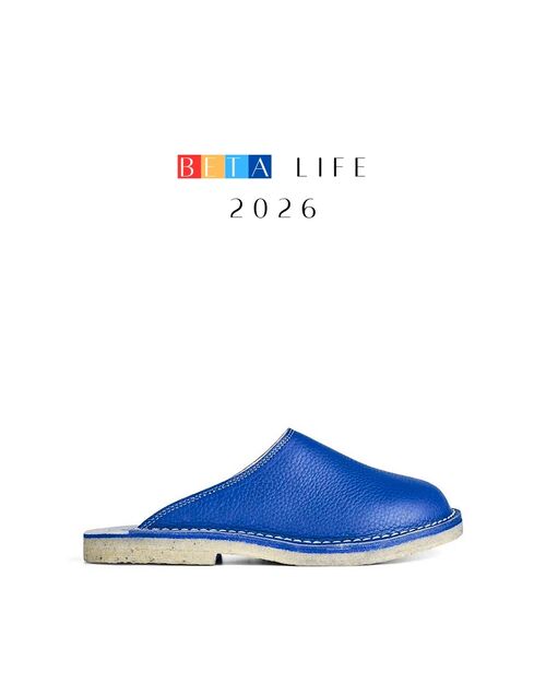 BETA Life Kadın Mavi Kürklü Terlik
