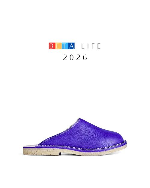 BETA Life Kadın Mor Kürklü Terlik