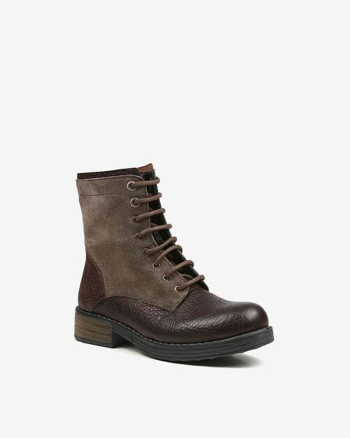 REBETA Deri Kadın Bot Antik Kahve