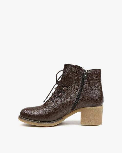 REBETA Deri Kadın Bot Kahve