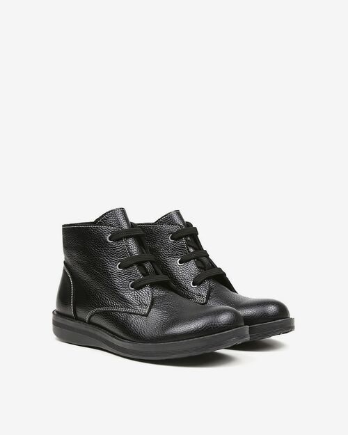 REBETA Deri Kadın Siyah Bot