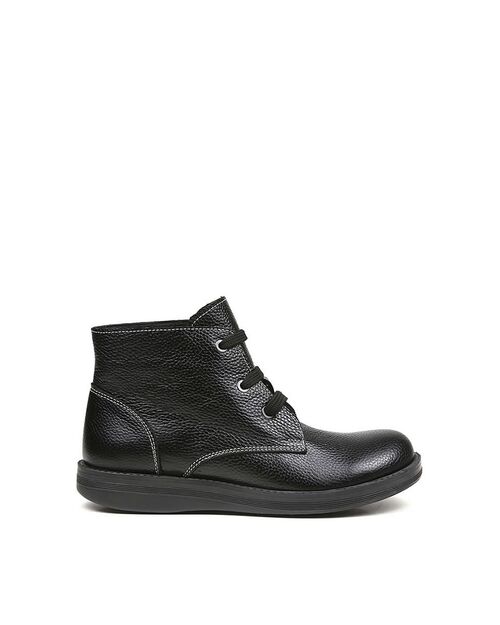 REBETA Deri Kadın Siyah Bot