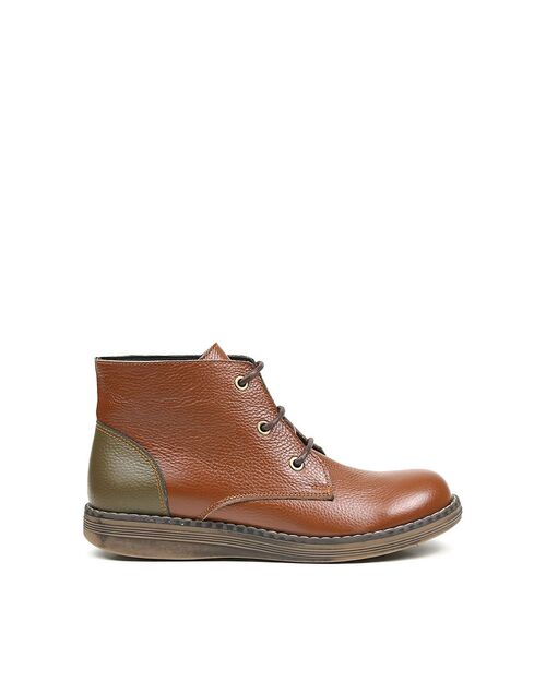 REBETA Deri Kadın Taba Kombin Bot