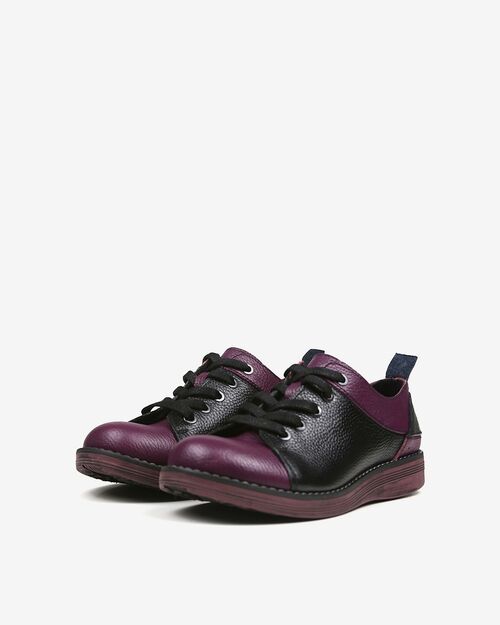 REBETA Deri Kadın Siyah Kombin Ayakkabı