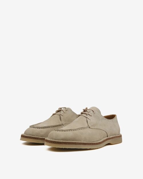 REBETA Deri Erkek Bej Süet Ayakkabı