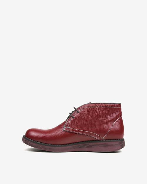 REBETA Deri Kadın Bordo Bot