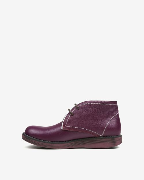 REBETA Deri Kadın Mor Bot