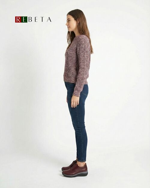 REBETA Deri Kadın Yüksek Tabanlı Bordo Ayakkabı