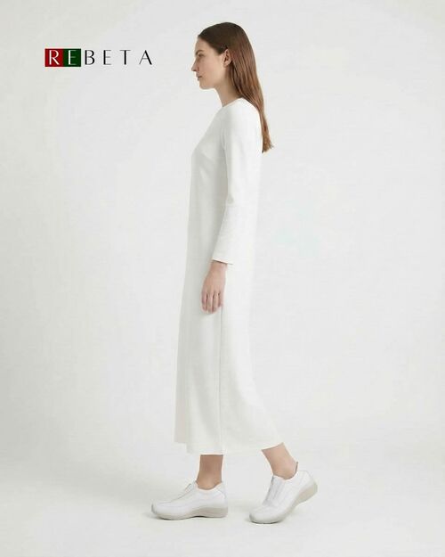 REBETA Deri Kadın Yüksek Tabanlı Buz Beyazı Ayakkabı