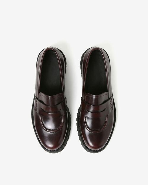 REBETA Deri Kadın Ayakkabı Bordo Açma