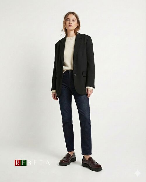 REBETA Deri Kadın Ayakkabı Bordo Açma