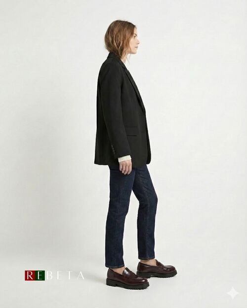 REBETA Deri Kadın Ayakkabı Bordo Açma