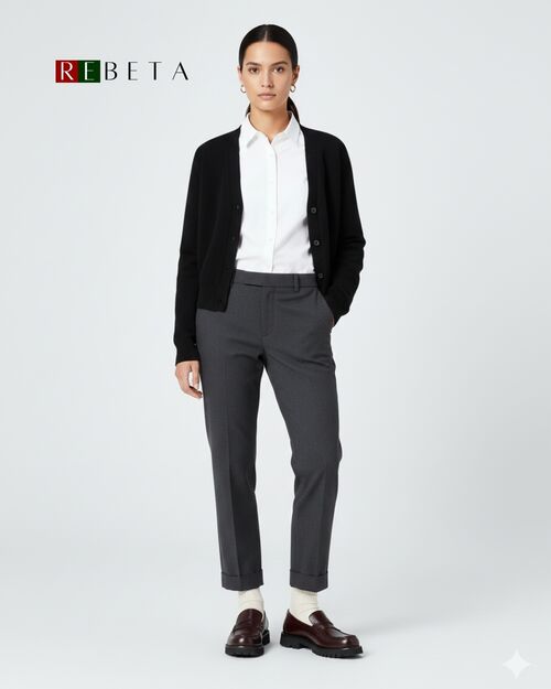 REBETA Deri Kadın Bordo Açma Loafer Ayakkabı