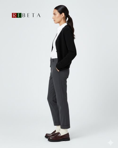 REBETA Deri Kadın Bordo Açma Loafer Ayakkabı