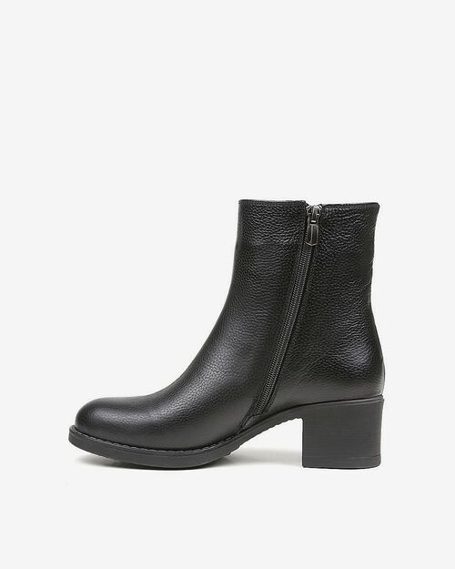 REBETA Deri Kadın Siyah Bot