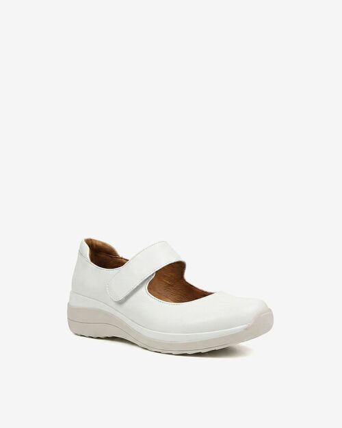 REBETA Deri Kadın Yüksek Tabanlı Beyaz Ayakkabı